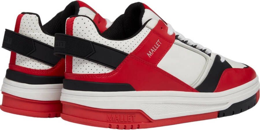 Mallet London Heren Sneaker Rood TE9022 WHTRED COMPTON