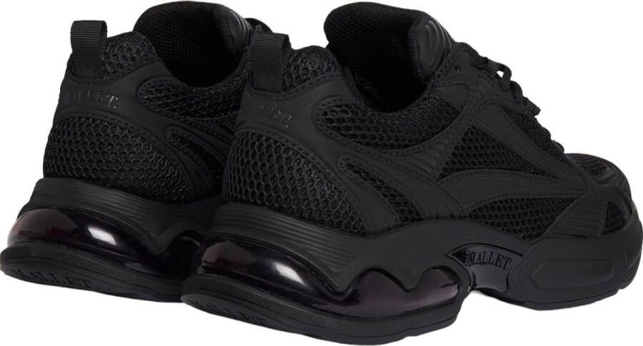 Mallet London Triple Black Bubble Heel Sneakers Black Heren