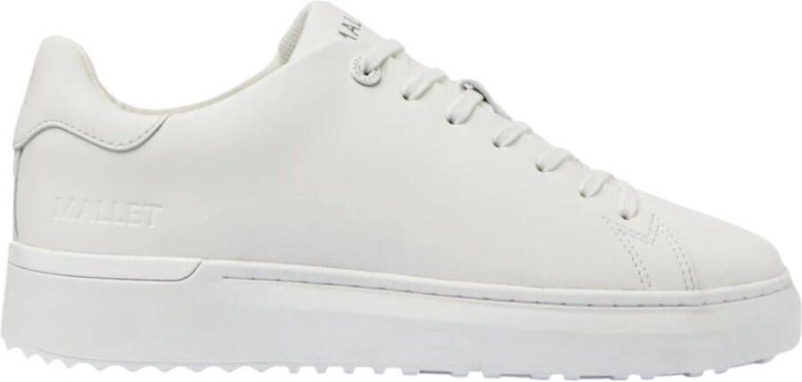 Mallet London Heren Sneakers Wit TE1154 TPW GRFTR