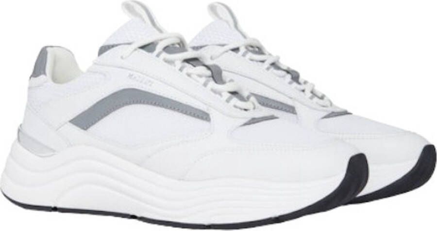 Mallet London Heren Sneakers Wit Te8082 Rflwht Cyrus