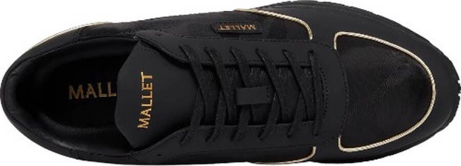 Mallet London Zwart Goud Camo Lichtgewicht Sneaker Black Heren