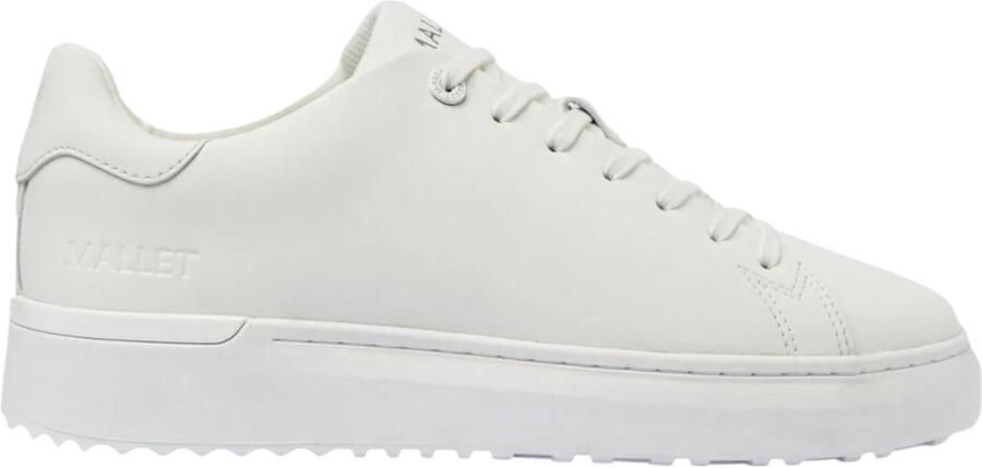 Mallet London Heren Sneakers Wit TE1154 TPW GRFTR