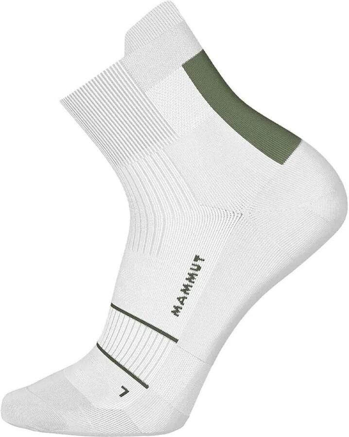 Mammut Mountain Running Lightweight Merino Quarter Sokken Wit
