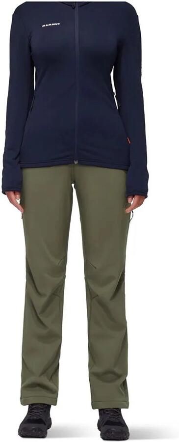 Mammut Runbold Winter Softshell Broek Groen 42 Regular Vrouw