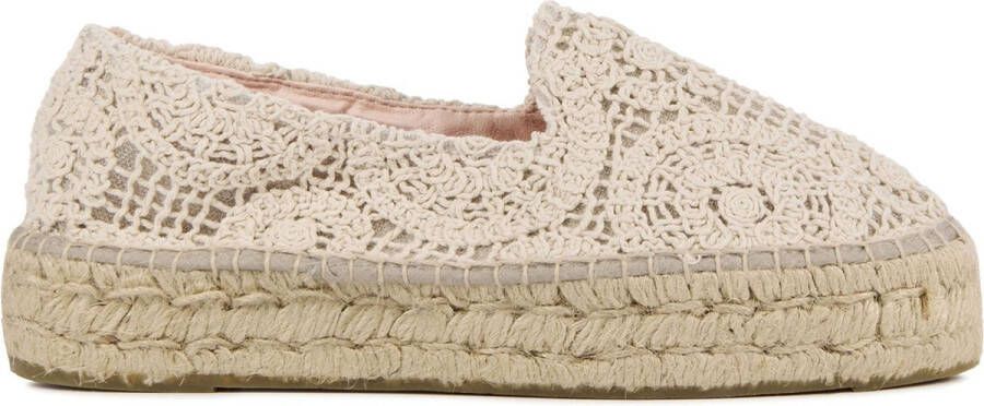 Manebi Espadrilles Dames Instappers Damesschoenen G43D0 Gebroken wit