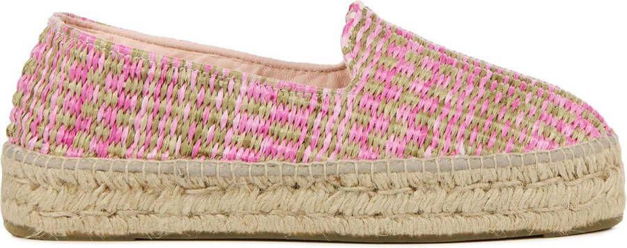 Manebi Espadrilles Female Instappers Damesschoenen Canvas G69D0 Roze