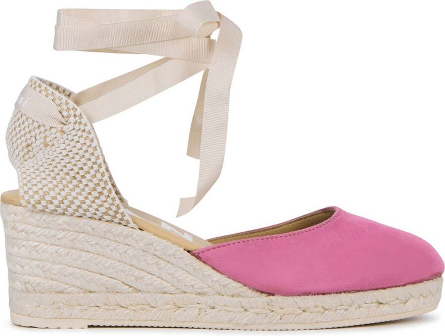 Manebi Espadrilles Female Instappers Damesschoenen Suède R08WL Fuchsia