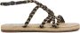 MANEBI Sandalen Dames F75y0 Maat: 37 Materiaal: Textiel Kleur: Zwart - Thumbnail 1