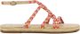 MANEBI Sandalen Dames T85y0 Maat: 38 Materiaal: Textiel Kleur: Roze - Thumbnail 1