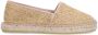 Manfield Dames Beige gevlochten raffia espadrilles - Thumbnail 2