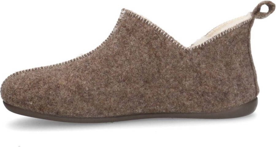 Manfield Dames Beige pantoffels - Foto 2