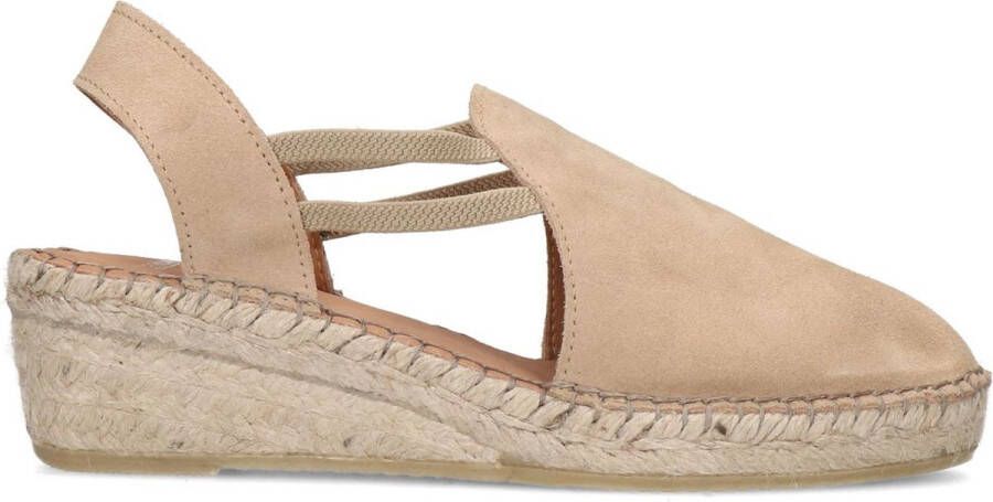Manfield Dames Beige suède sleehakken - Foto 2