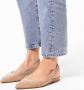 Manfield Dames Beige suède slingback ballerina's - Thumbnail 2