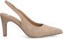 Manfield Dames Beige suède slingbacks - Thumbnail 6