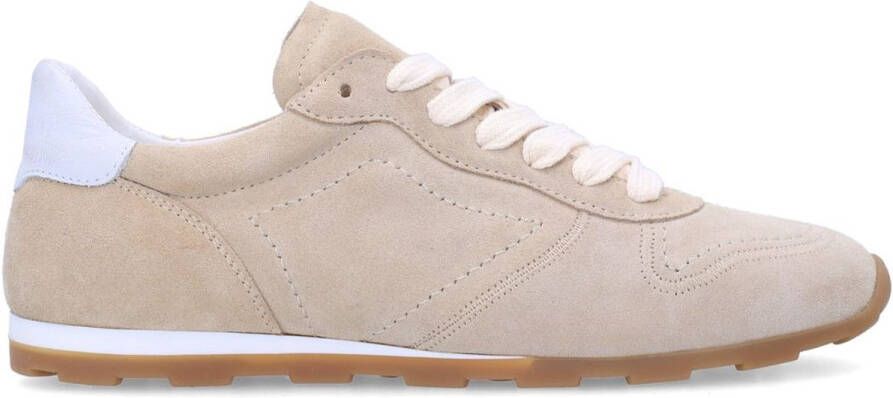 Manfield Dames Beige suéde sneakers