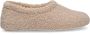 Manfield Dames Beige teddy pantoffels - Thumbnail 2