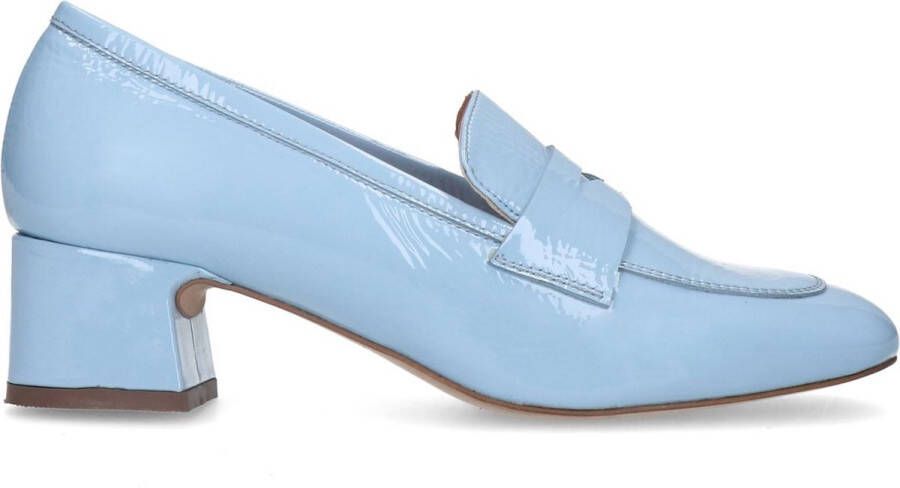Manfield Dames Blauwe lakleren pumps - Foto 2