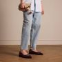 Manfield Dames Bordeaux rode lakleren ballerina's - Thumbnail 2