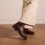 Manfield Dames Bruine leren chelsea boots - Thumbnail 2