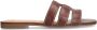 Manfield Dames Bruine leren slippers - Thumbnail 2