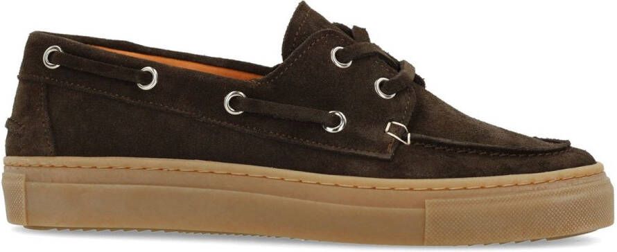 Manfield Dames Bruine suède bootschoenen