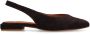 Manfield Dames Bruine suède slingbacks - Thumbnail 2