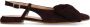 Manfield Dames Bruine suède slingbacks met strik - Thumbnail 2