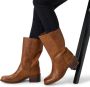 Manfield Dames Cognac leren laarsjes - Thumbnail 2