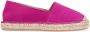 Manfield Dames Donker roze suède espadrilles - Thumbnail 2