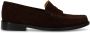 Manfield Dames Donkerbruine suède loafers - Thumbnail 1