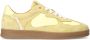Manfield Dames Gele sneakers met kant - Thumbnail 1