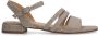 Manfield Dames Gouden glitter sandalen - Thumbnail 6