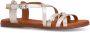 Manfield Dames Gouden leren sandalen - Thumbnail 2