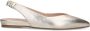 Manfield Dames Zilveren leren slingback ballerina's - Thumbnail 6