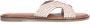 Manfield Dames Goudkleurige leren slippers - Thumbnail 2