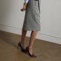 Manfield Dames Lakleren burgundy pumps - Thumbnail 2