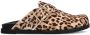 Manfield suède clogs met panterprint beige - Thumbnail 2
