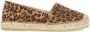 Manfield suède espadrilles beige cognac zwart - Thumbnail 2