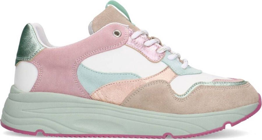 Manfield Dames Multi color suède sneaker