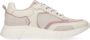 Manfield Dames Off white sneakers met roze details - Thumbnail 1