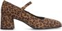 Manfield suède pumps met panterprint beige bruin - Thumbnail 6