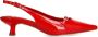 Manfield lakleren slingback pumps rood - Thumbnail 2