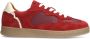 Manfield Dames Rode suède sneakers - Thumbnail 1