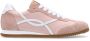 Manfield Dames Roze leren sneakers - Thumbnail 1