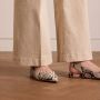 Manfield slingback loafers met slangenprint grijs - Thumbnail 2