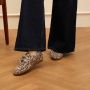 Manfield Dames Suède leopard bootschoentjes - Thumbnail 1