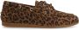 Manfield Dames Suède leopard bootschoenen - Thumbnail 1