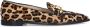 Manfield Dames Suède leopard loafers met chain - Thumbnail 2