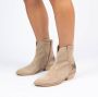 Manfield Dames Cognac suède cowboy laarzen - Thumbnail 3
