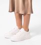 Manfield Dames Witte leren sneakers - Thumbnail 1